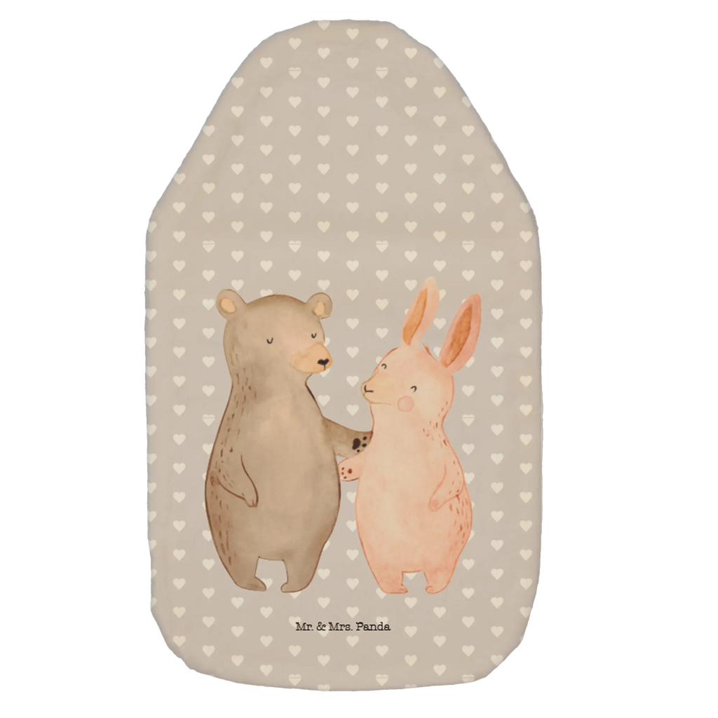 Hot water bottle bear and rabbit Embrace Wärmflaschenbezug, Kleine Wärmflasche, Wärmflasche, Bettflasche, Kinderwärmflasche, Körnerkissen, Wärmflasche mit Bezug, Wärmekissen, Liebe, Partner, Freund, Freundin, Ehemann, Ehefrau, Heiraten, Verlobung, Heiratsantrag, Liebesgeschenk, Jahrestag, Hocheitstag, Bärchen, Hase, best friends, bester Freund, Bär, Freunde