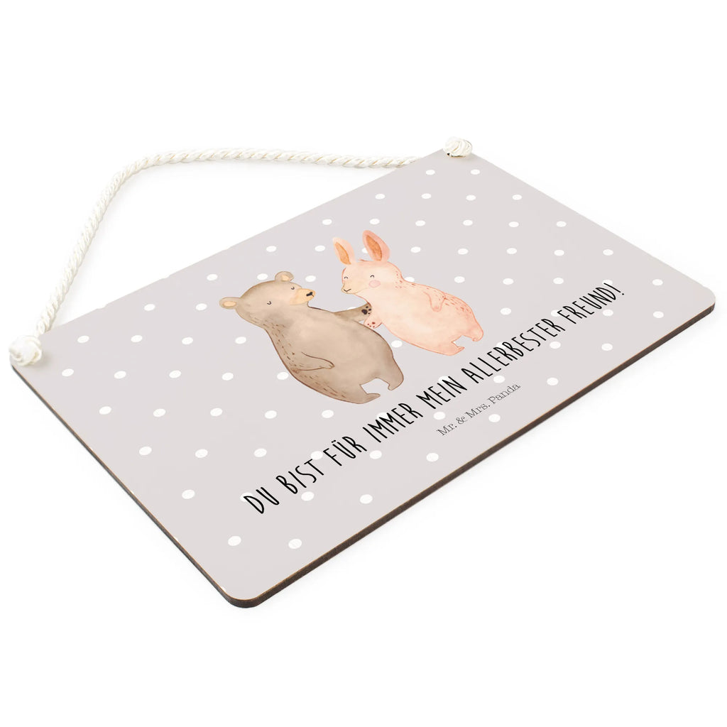 Decorative sign bear and rabbit Embrace Love, Loving, Two, Together, Marriage, Engagement, Proposal of marriage, Love gift, gift for her, gift for him, anniversary gift, friends, best friends, bear, best friend, rabbit