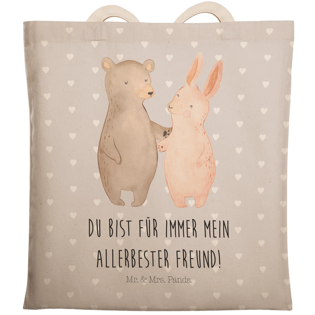 Shopping bag bear and rabbit Embrace cotton bag, shopper, bag, shoulder bag, pouch, Carrier bag, cloth bag, Love, Loving, Two, Together, Marriage, Engagement, Proposal of marriage, Love gift, gift for her, gift for him, anniversary gift, bear, best friends, best friend, friends, rabbit