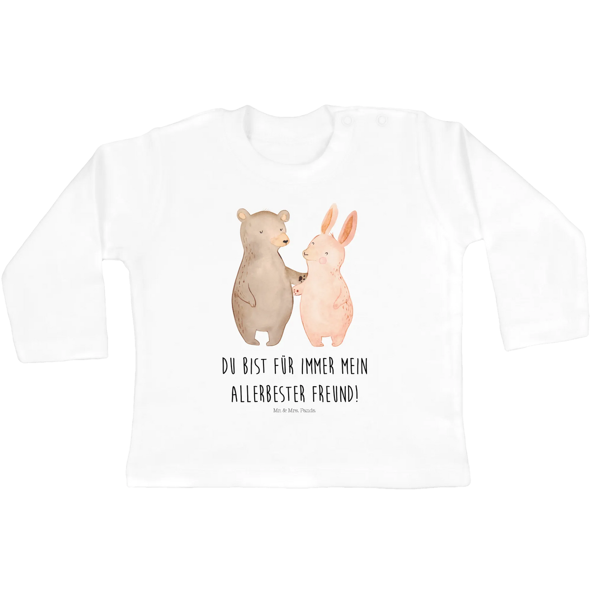 Baby Longsleeve Bär und Hase Umarmen