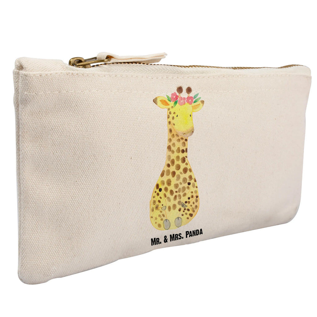 Make-up bag giraffe flower wreath utensilientasche, Federmappe, Kosmetiktasche, Kulturtasche, pinsel tasche, Waschtasche, pencil case, kosmetiktäschchen, beauty case, toiletry bag, beauty tasche, Mäppchen, Etui, Kulturbeutel, Schlampermäppchen, Kosmetikbeutel, aufbewahrungsbeutel, Schminkbeutel, aufbewahrungstasche, Waschbeutel, Schminktäschchen, Stiftemäppchen, Schminktasche, Afrika, Wildtiere, Blumenkranz, Abenteurer, Selbstliebe, Giraffe, Freundin