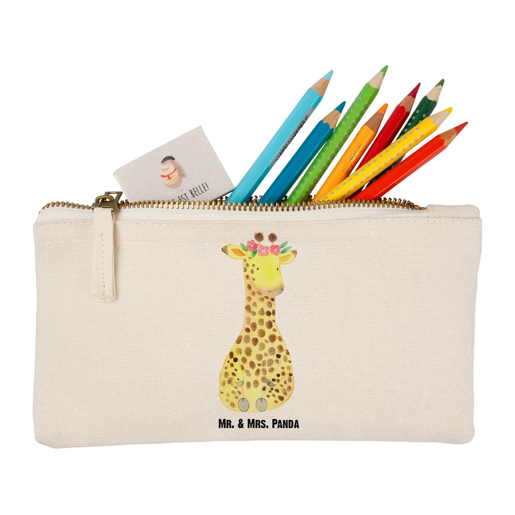 Make-up bag giraffe flower wreath utensilientasche, Federmappe, Kosmetiktasche, Kulturtasche, pinsel tasche, Waschtasche, pencil case, kosmetiktäschchen, beauty case, toiletry bag, beauty tasche, Mäppchen, Etui, Kulturbeutel, Schlampermäppchen, Kosmetikbeutel, aufbewahrungsbeutel, Schminkbeutel, aufbewahrungstasche, Waschbeutel, Schminktäschchen, Stiftemäppchen, Schminktasche, Afrika, Wildtiere, Blumenkranz, Abenteurer, Selbstliebe, Giraffe, Freundin