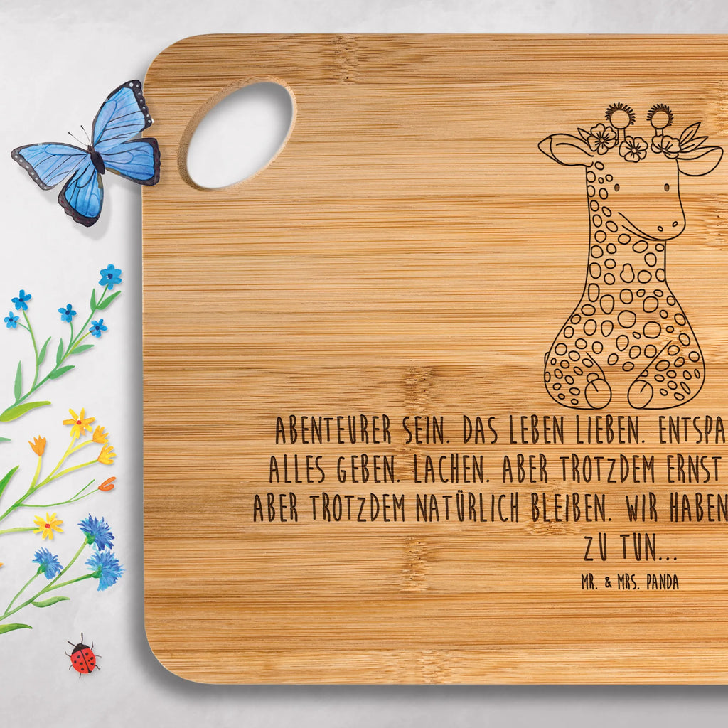 Holzbrettchen Giraffe Blumenkranz Holzbrettchen, Küchenbrett, Frühstücksbrett, Servierbrett, Schneidebrett, Hackbrett, Brett, Holzbrett, Afrika, Wildtiere, Blumenkranz, Freundin, Abenteurer, Selbstliebe, Giraffe