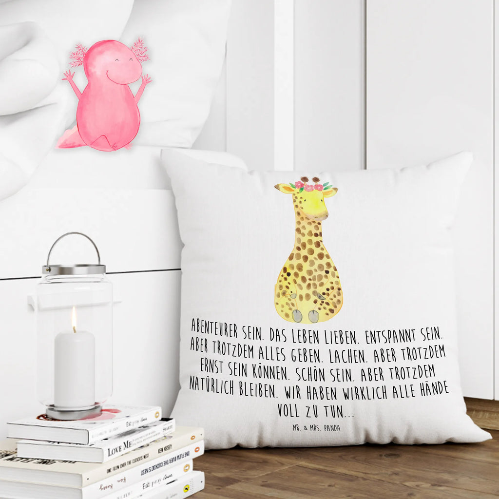 Cushion giraffe flower wreath Dekokissen 40x40, Kissenhülle 40x40, Dekokissen, Kissen 40x40 Waschbar, Kissenbezüge, Couchkissen, Sofakissen, sofakissen, sitzkissen, Kissen, Dekokissen Sofa, Motivkissen, Zierkissen, Kopfkissen, Kissenhülle, Sofakissen 40x40, Kissenbezug 40x40, Kissen 40x40, Kopfkissen 40x40, Afrika, Wildtiere, Giraffe, Abenteurer, Blumenkranz, Freundin, Selbstliebe