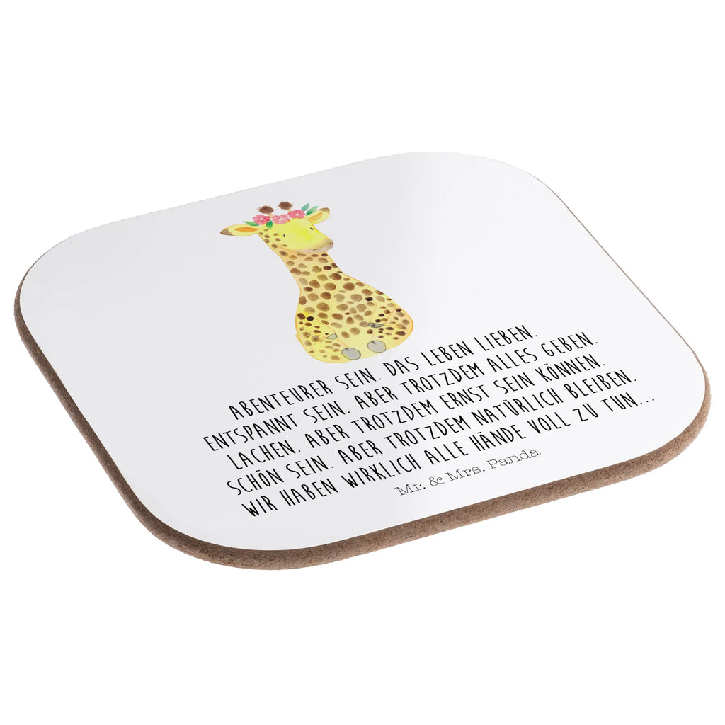 Podkładka żyrafa Wieniec kwiatów Afryka, dzikie zwierzęta