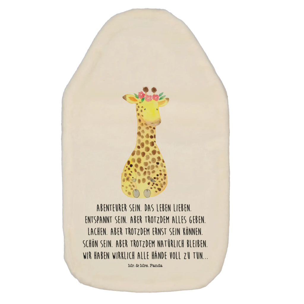 Hot water bottle giraffe flower wreath children's hot water bottle, warming pad, Hot water bottle, grain pillow, Africa, self-love, giraffe, adventurer, wreath of flowers, friend