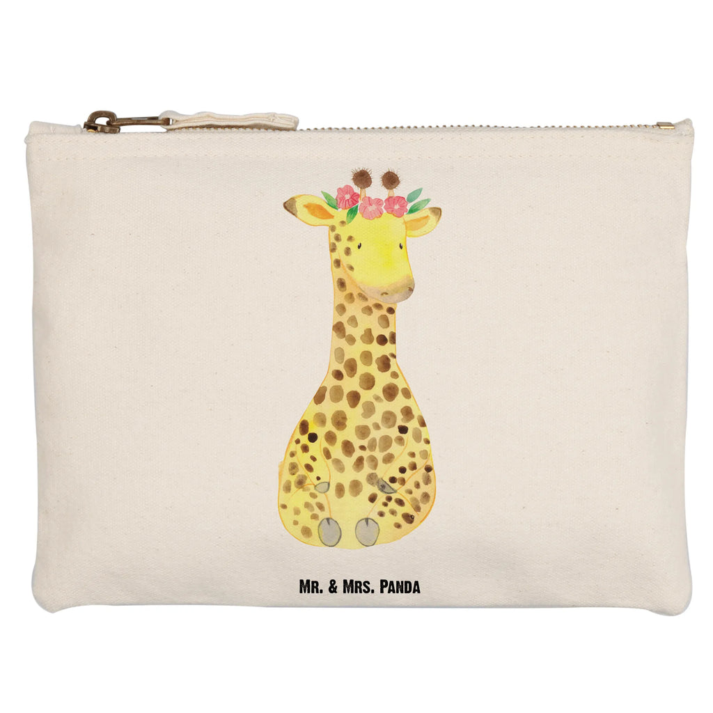 Make-up bag giraffe flower wreath utensilientasche, Federmappe, Kosmetiktasche, Kulturtasche, pinsel tasche, Waschtasche, pencil case, kosmetiktäschchen, beauty case, toiletry bag, beauty tasche, Mäppchen, Etui, Kulturbeutel, Schlampermäppchen, Kosmetikbeutel, aufbewahrungsbeutel, Schminkbeutel, aufbewahrungstasche, Waschbeutel, Schminktäschchen, Stiftemäppchen, Schminktasche, Afrika, Wildtiere, Blumenkranz, Abenteurer, Selbstliebe, Giraffe, Freundin