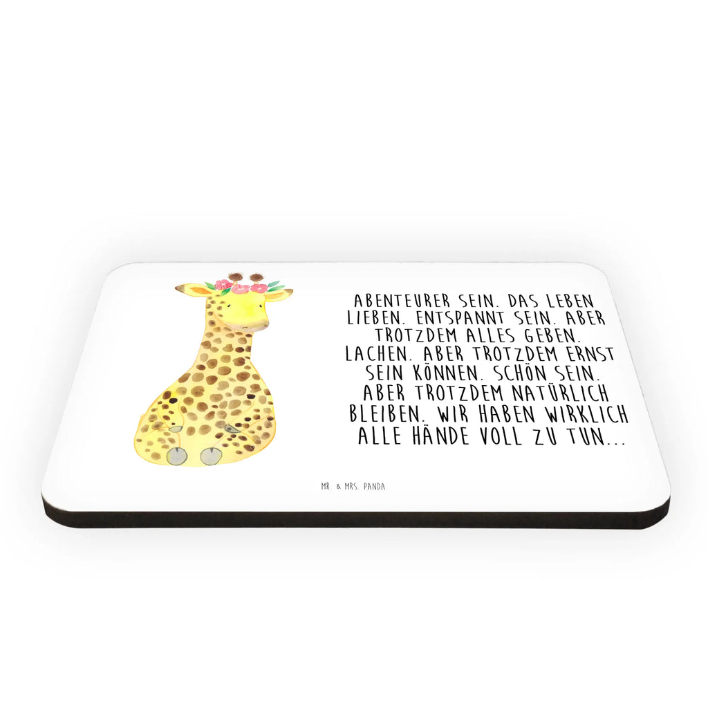 Magnet Giraffe Blumenkranz Souvenir Magnet, Notiz Magnet, Pinnwandmagnet, Kühlschrankmagnet, Dekomagnet, Kühlschrank Dekoration, Whiteboard Magnet, Motivmagnete, Afrika, Wildtiere, Giraffe, Selbstliebe, Blumenkranz, Freundin, Abenteurer