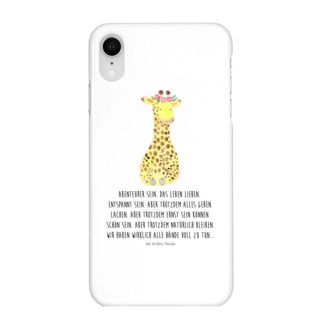 Phone case giraffe flower wreath Handy, Hülle, Handy Case, Handycover, Handyhülle, Cover, Iphone 10, Iphone X, Wildtiere, Afrika, Giraffe, Blumenkranz, Selbstliebe, Freundin, Abenteurer