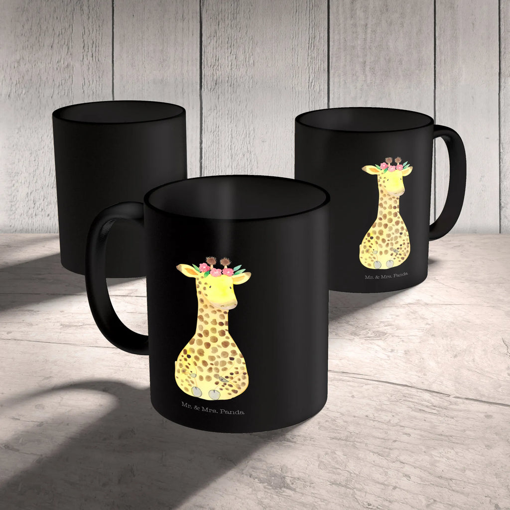 Mug giraffe flower wreath Geschenktasse, Tasse mit Zitaten, Bürotasse, Teetasse, Porzellantasse, Kaffeetasse, Keramiktasse, Tasse, Tasse mit Motiven, Afrika, Wildtiere, Abenteurer, Selbstliebe, Blumenkranz, Giraffe, Freundin