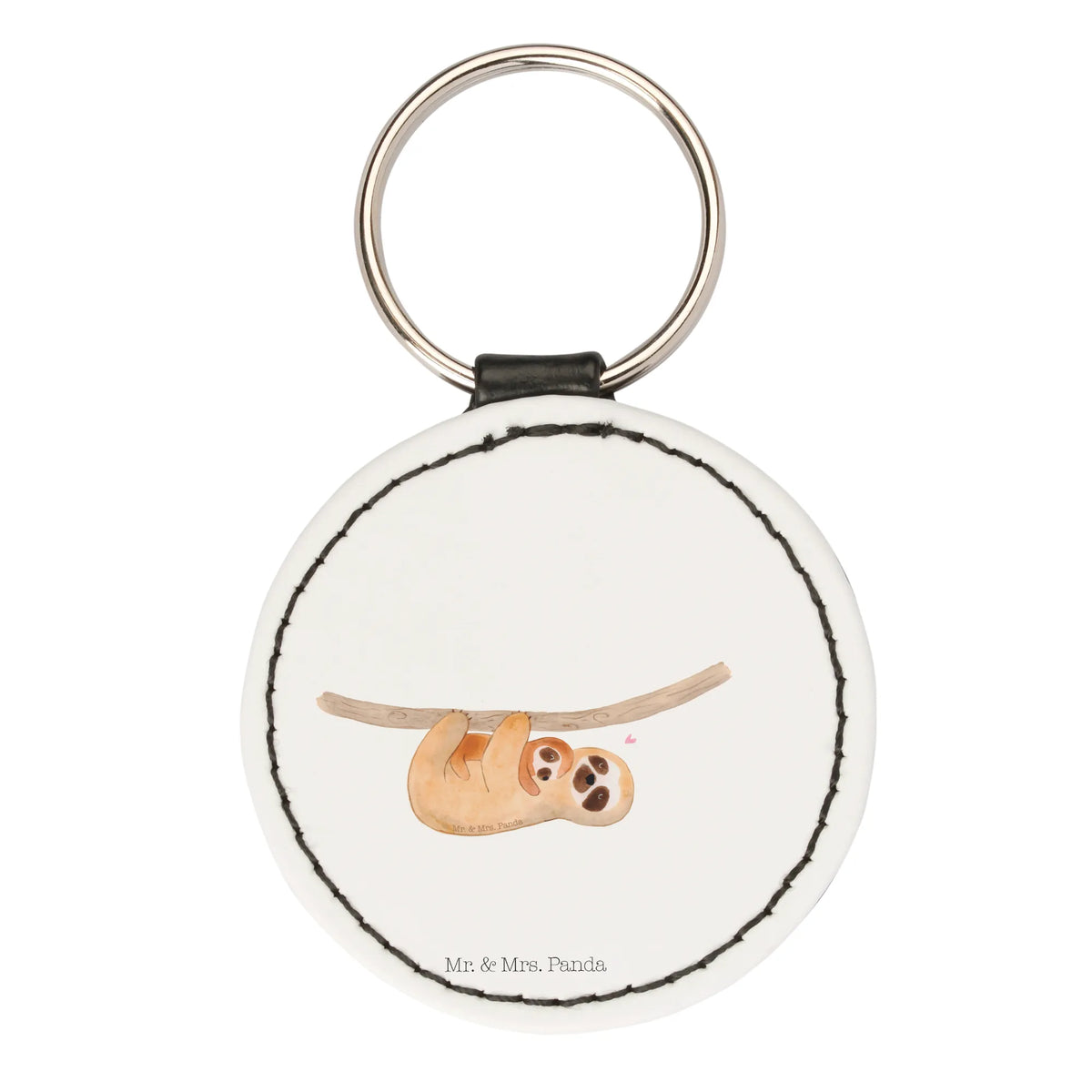 Round key ring sloth child key ring, lucky charm, keychain, bag pendant, pendant, Sloth, sloth, trend animal, mom, child, birth, love, mother, baby