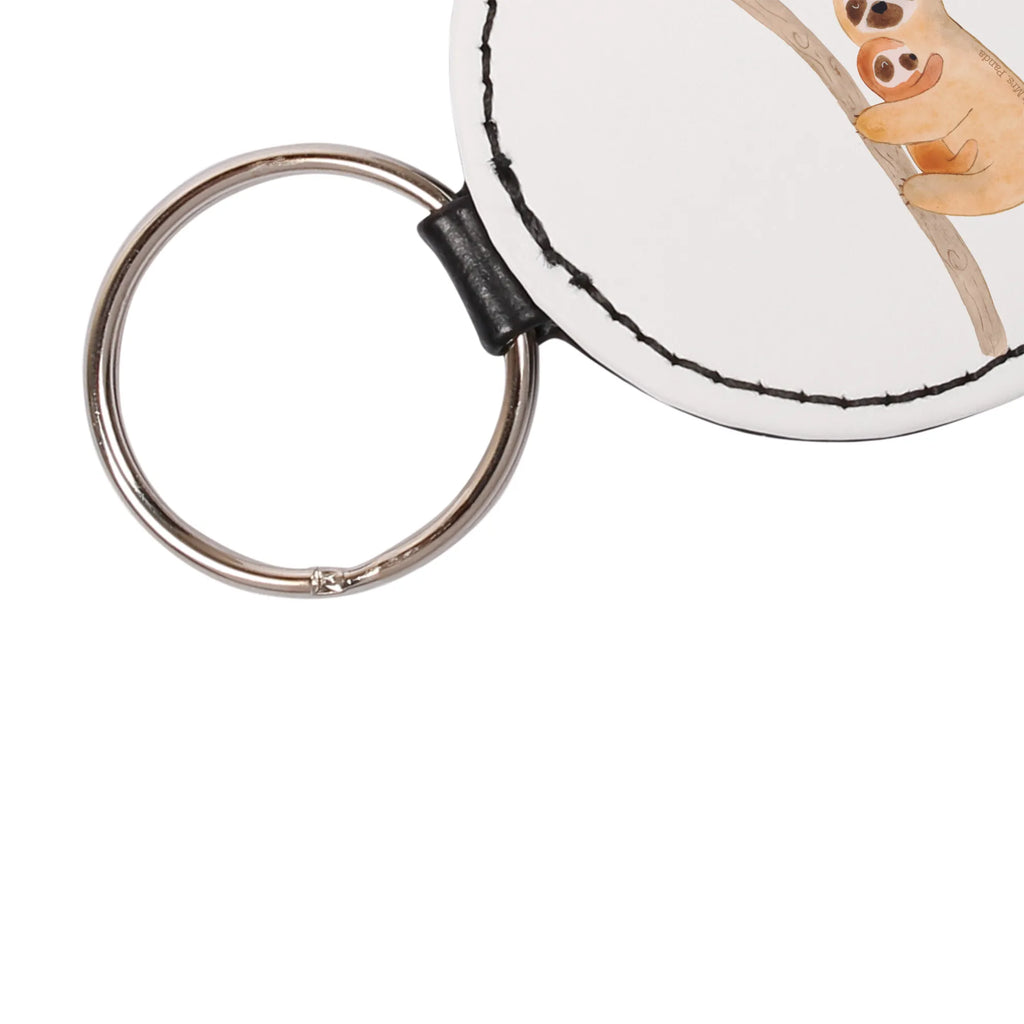 Round key ring sloth child key ring, lucky charm, keychain, bag pendant, pendant, Sloth, sloth, trend animal, mom, child, birth, love, mother, baby