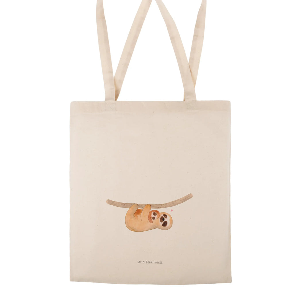 Tragetasche Faultier mit Kind Badetasche, Stoffbeutel, Einkaufstüte, Strandtasche, Einkaufstasche, Schultertasche, Jutebeutel, Beutel, Tragetasche, Tasche, Beuteltasche, Stofftasche, Umhängetasche, Laptoptasche, Jutetasche, Shopper, Faultier, Faultier Geschenk, Faultier Deko, Kinder, Kind, Spaß, Mama, Baby, Geburt, Niedlichkeit, Liebe, Faulheit, Mutter