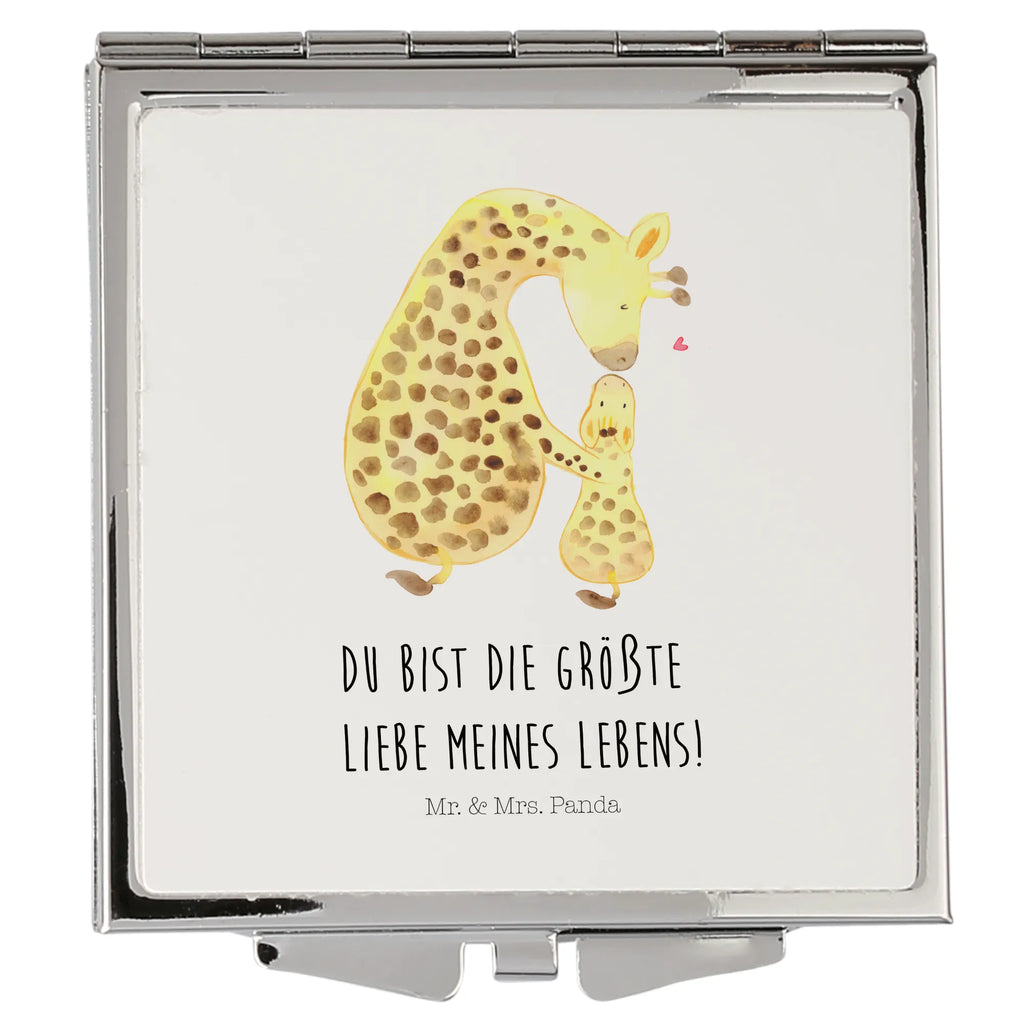 Handbag mirror giraffe child silver, make up, make-up mirror, mirror, square, handbag, Africa, son, daughter, mother, favourite person, giraffe, mum, child