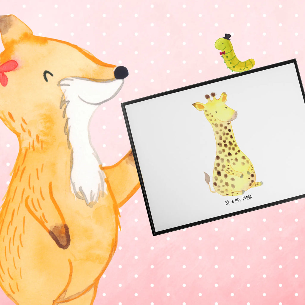 Desk pad giraffe Satisfied desk, office, Desk pad, underlay, children, girl, Africa, Giraffe, Happiness, Adventure