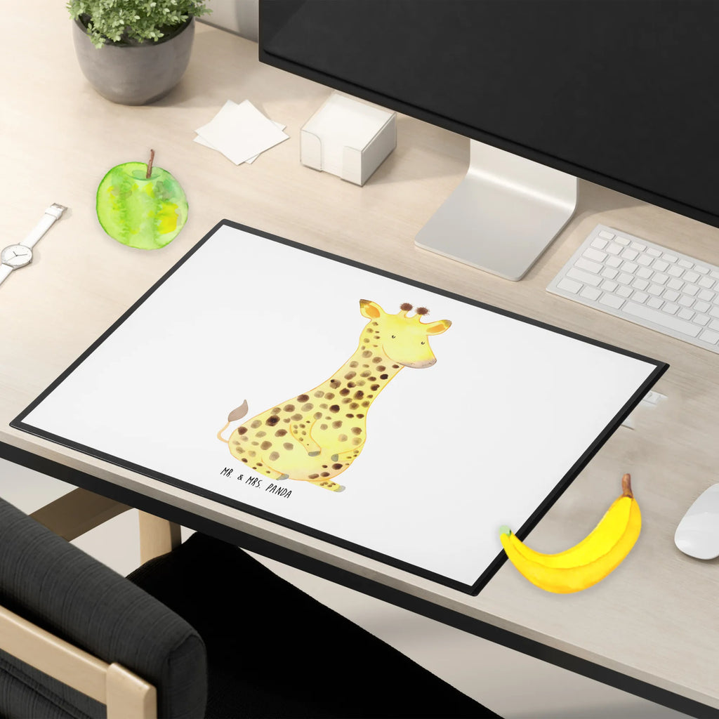 Desk pad giraffe Satisfied desk, office, Desk pad, underlay, children, girl, Africa, Giraffe, Happiness, Adventure