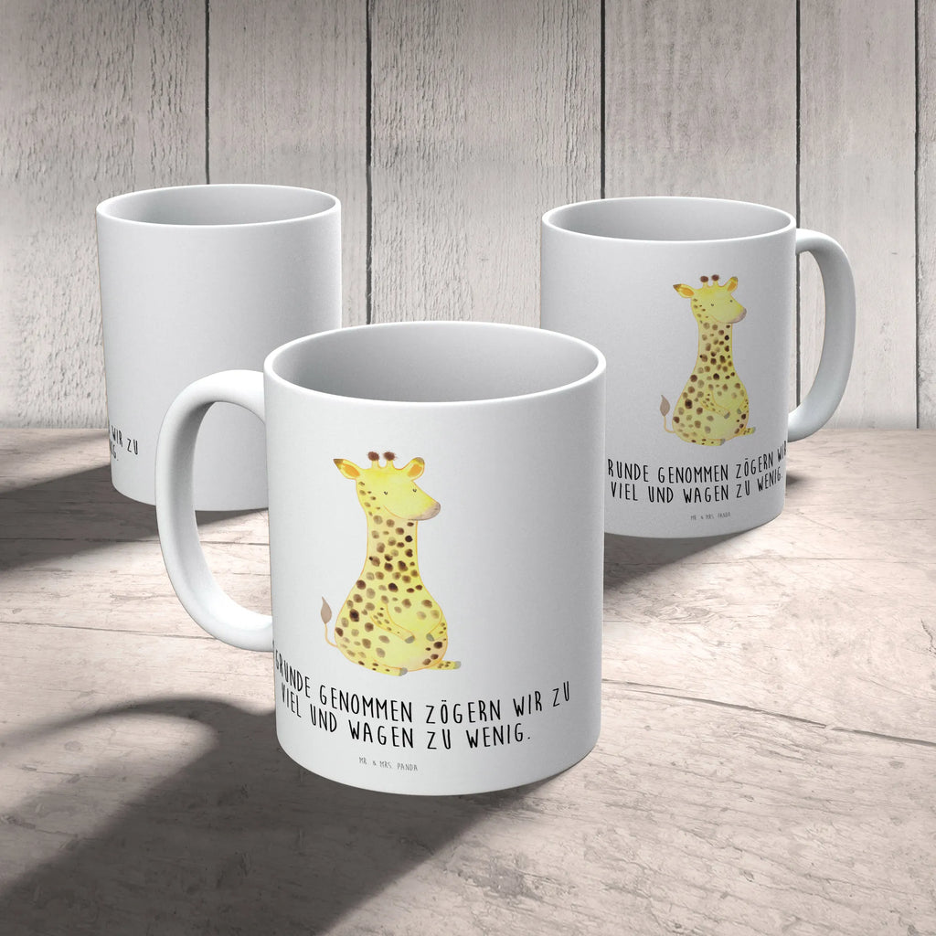Child's mug giraffe Satisfied drinking cup, camping mug, mug, plastic cup, kindergarten, coffee cup, Africa, Happiness, Giraffe, Adventure