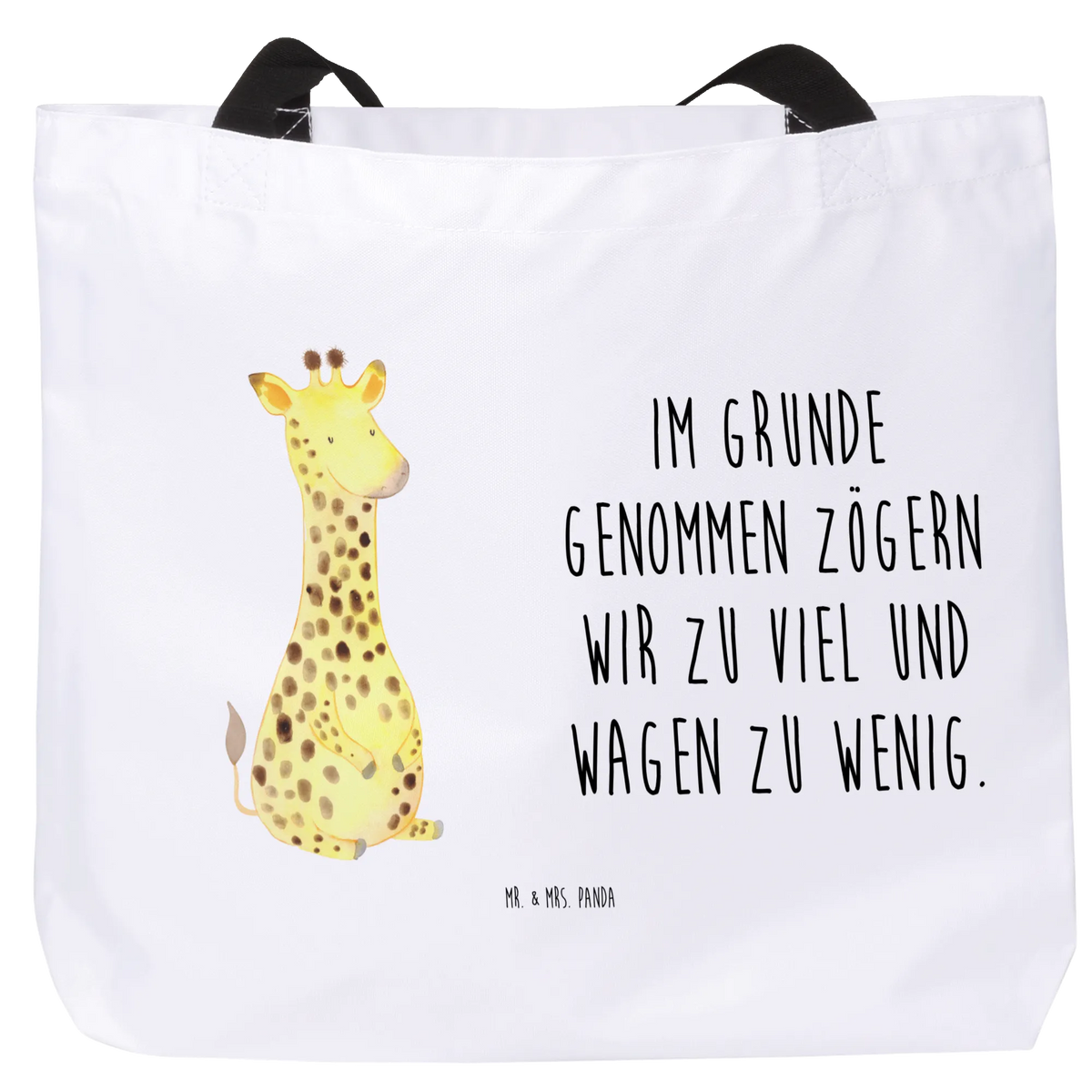 Shopper Giraffe Zufrieden Einkaufstasche, Stofftasche, Tragebeutel, Tragetasche, Alltagstasche, Strandtasche, Schultasche, Stoffbeutel, Reisetasche, Statement-Tasche, Unitasche, Shopper Tasche, Freizeittasche, XL Tasche, XXL Tasche, Pandatasche, Laptoptasche, Schulbeutel, City-Shopper, studententasche, Urlaubstasche, Tote Bag, Tasche, Büchertasche, Beutel, Henkeltasche, Afrika, Wildtiere, Zufrieden, Glück, Abenteuer, Giraffe