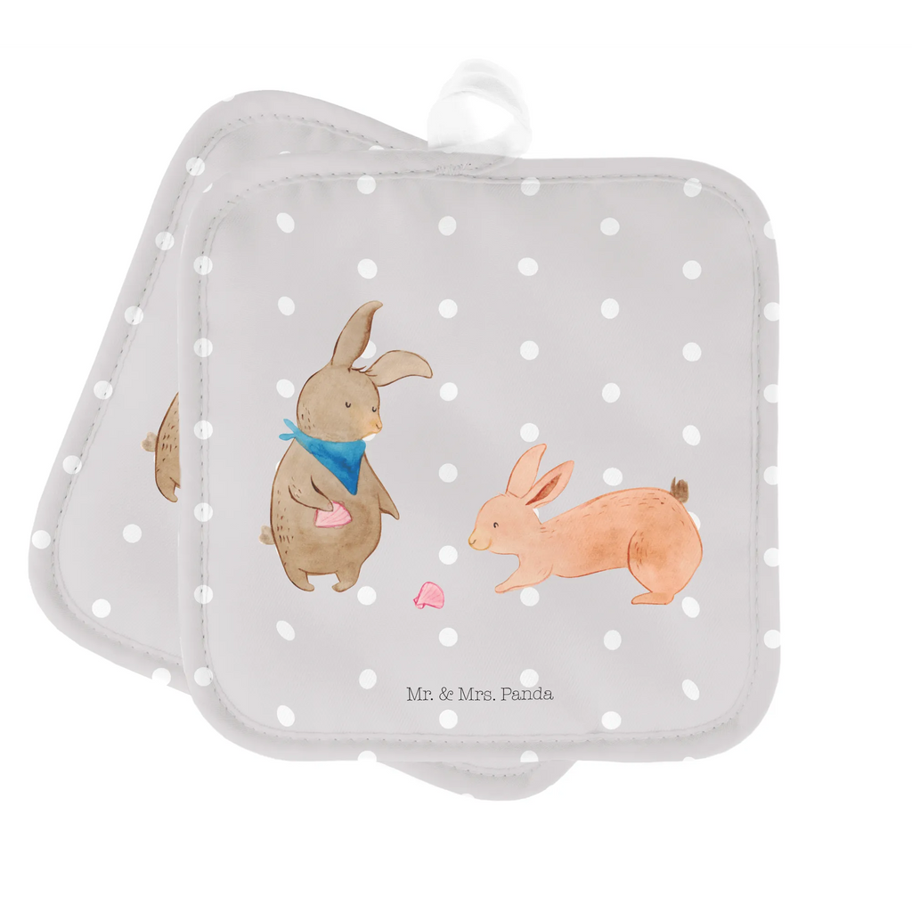 Pot holder Bunnies with seashell Topfhandschuh, Topfuntersetzer, Topflappen, Topflappen mit Spruch, Ofenhandschuh, Topfhandschuhe, Topflappen Set, Topflappenset, Topflappen 2er Set, Topflappen lustig, Schöne Topflappen, Ofenhandschuhe, Familie, Vatertag, Muttertag, Bruder, Schwester, Mama, Papa, Oma, Opa, BFF, Hasen, Muscheln, Muscheln sammeln, Freundinnen, Freundin, beste Freundin, Meer, best friends