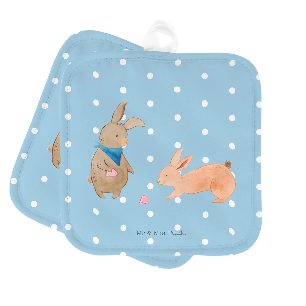 Pot holder Bunnies with seashell Topfhandschuh, Topfuntersetzer, Topflappen, Topflappen mit Spruch, Ofenhandschuh, Topfhandschuhe, Topflappen Set, Topflappenset, Topflappen 2er Set, Topflappen lustig, Schöne Topflappen, Ofenhandschuhe, Familie, Vatertag, Muttertag, Bruder, Schwester, Mama, Papa, Oma, Opa, BFF, Hasen, Muscheln, Muscheln sammeln, Freundinnen, Freundin, beste Freundin, Meer, best friends