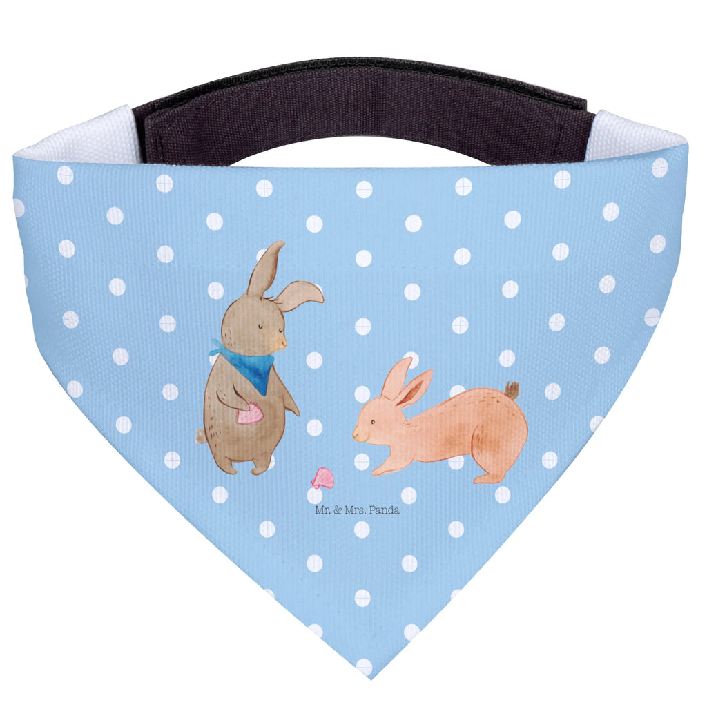 Dog neckerchief Bunnies with seashell mittel, Hunde, mittelgroße Hunde, Hundehalstuch, Halstuch, Tuch, Familie, Vatertag, Muttertag, Bruder, Schwester, Mama, Papa, Oma, Opa, Meer, best friends, Freundin, Freundinnen, Muscheln sammeln, Hasen, Muscheln, beste Freundin, BFF