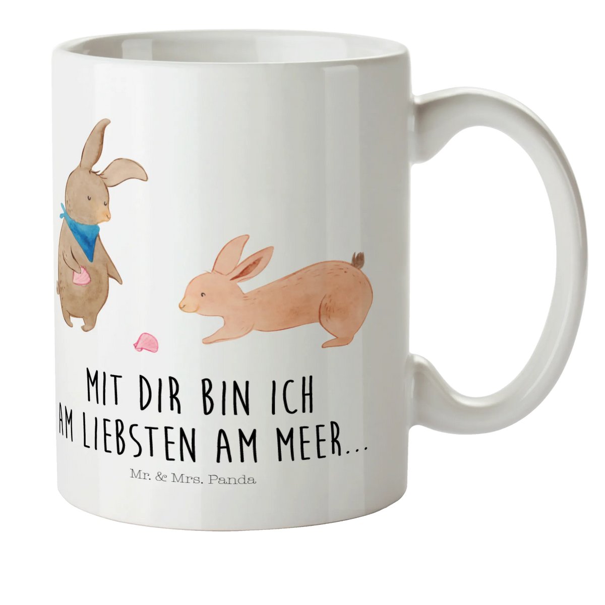 Child's mug Bunnies with seashell