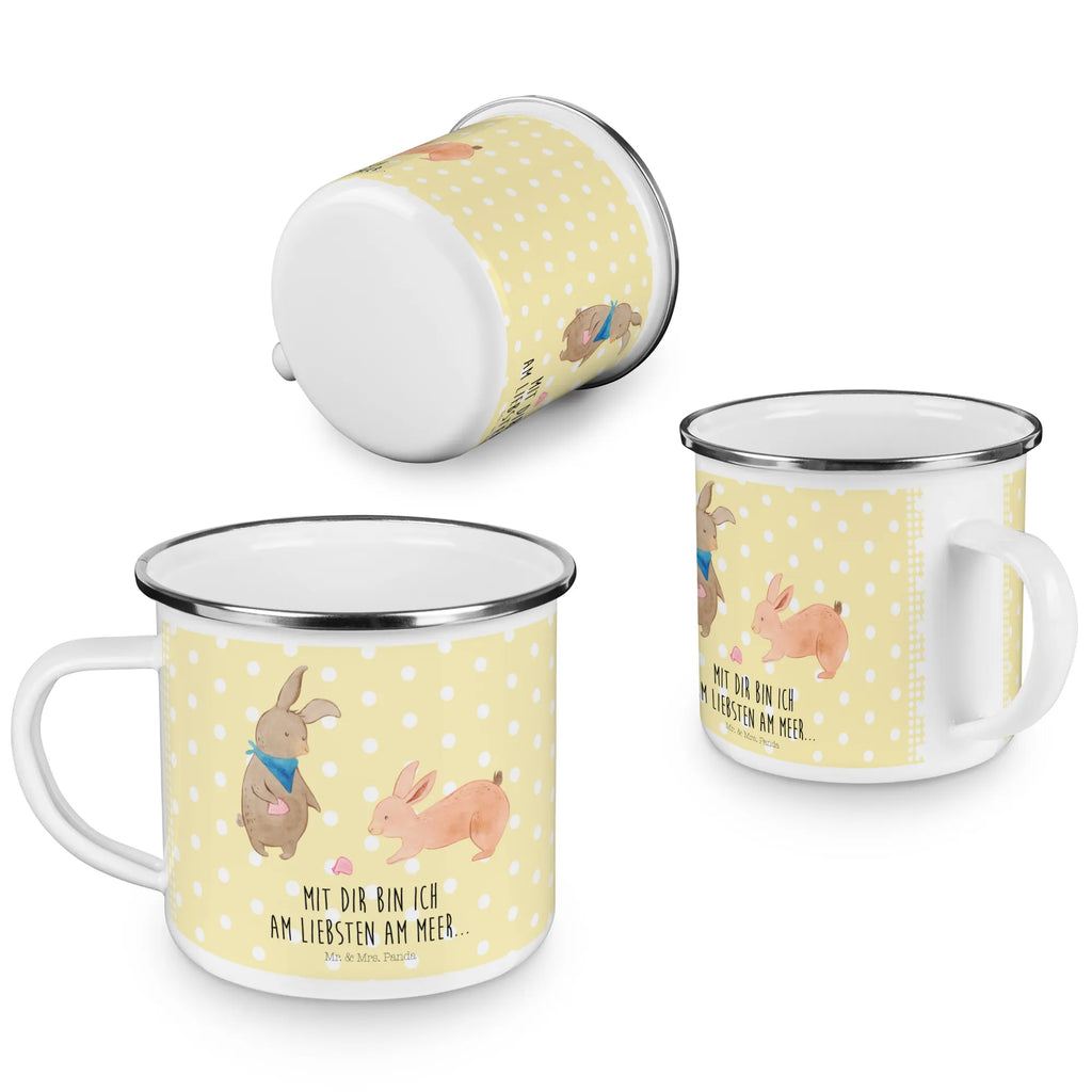 Enamel camping mug Bunnies with seashell reisetasse, Reisebecher, Teebecher, wanderbecher, Teetasse, Kaffeetasse, Pott, Emaille Tasse, Trinkbecher, Emailletasse, metallbecher, Becher, emaillebecher, Campingtasse, Emaille Becher, wandertasse, Tasse, becher emaille, Metalltasse, Kaffeebecher, blechbecher, Campingbecher, Tasse Emaille, Blechtasse, Oma, Opa, Muttertag, Familie, Schwester, Bruder, Vatertag, Mama, Papa, Muscheln Sammeln, Freundin, Muscheln, Hasen, Beste Freundin, BFF, Freundinnen, Meer, Best Friends
