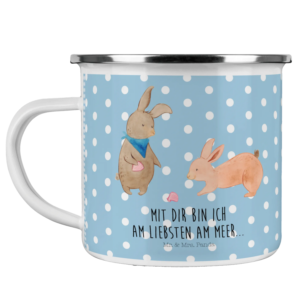 Enamel camping mug Bunnies with seashell reisetasse, Reisebecher, Teebecher, wanderbecher, Teetasse, Kaffeetasse, Pott, Emaille Tasse, Trinkbecher, Emailletasse, metallbecher, Becher, emaillebecher, Campingtasse, Emaille Becher, wandertasse, Tasse, becher emaille, Metalltasse, Kaffeebecher, blechbecher, Campingbecher, Tasse Emaille, Blechtasse, Oma, Opa, Muttertag, Familie, Schwester, Bruder, Vatertag, Mama, Papa, Muscheln Sammeln, Freundin, Muscheln, Hasen, Beste Freundin, BFF, Freundinnen, Meer, Best Friends