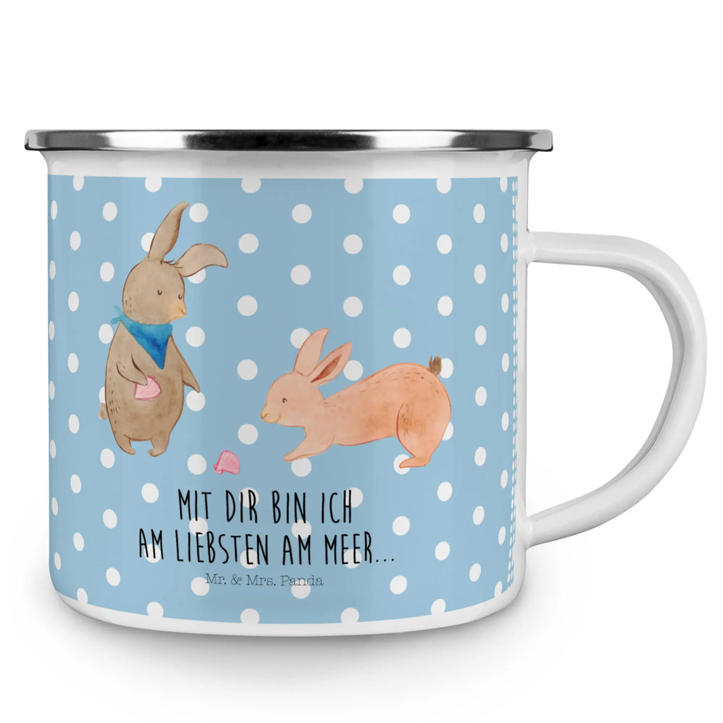 Enamel camping mug Bunnies with seashell reisetasse, Reisebecher, Teebecher, wanderbecher, Teetasse, Kaffeetasse, Pott, Emaille Tasse, Trinkbecher, Emailletasse, metallbecher, Becher, emaillebecher, Campingtasse, Emaille Becher, wandertasse, Tasse, becher emaille, Metalltasse, Kaffeebecher, blechbecher, Campingbecher, Tasse Emaille, Blechtasse, Oma, Opa, Muttertag, Familie, Schwester, Bruder, Vatertag, Mama, Papa, Muscheln Sammeln, Freundin, Muscheln, Hasen, Beste Freundin, BFF, Freundinnen, Meer, Best Friends