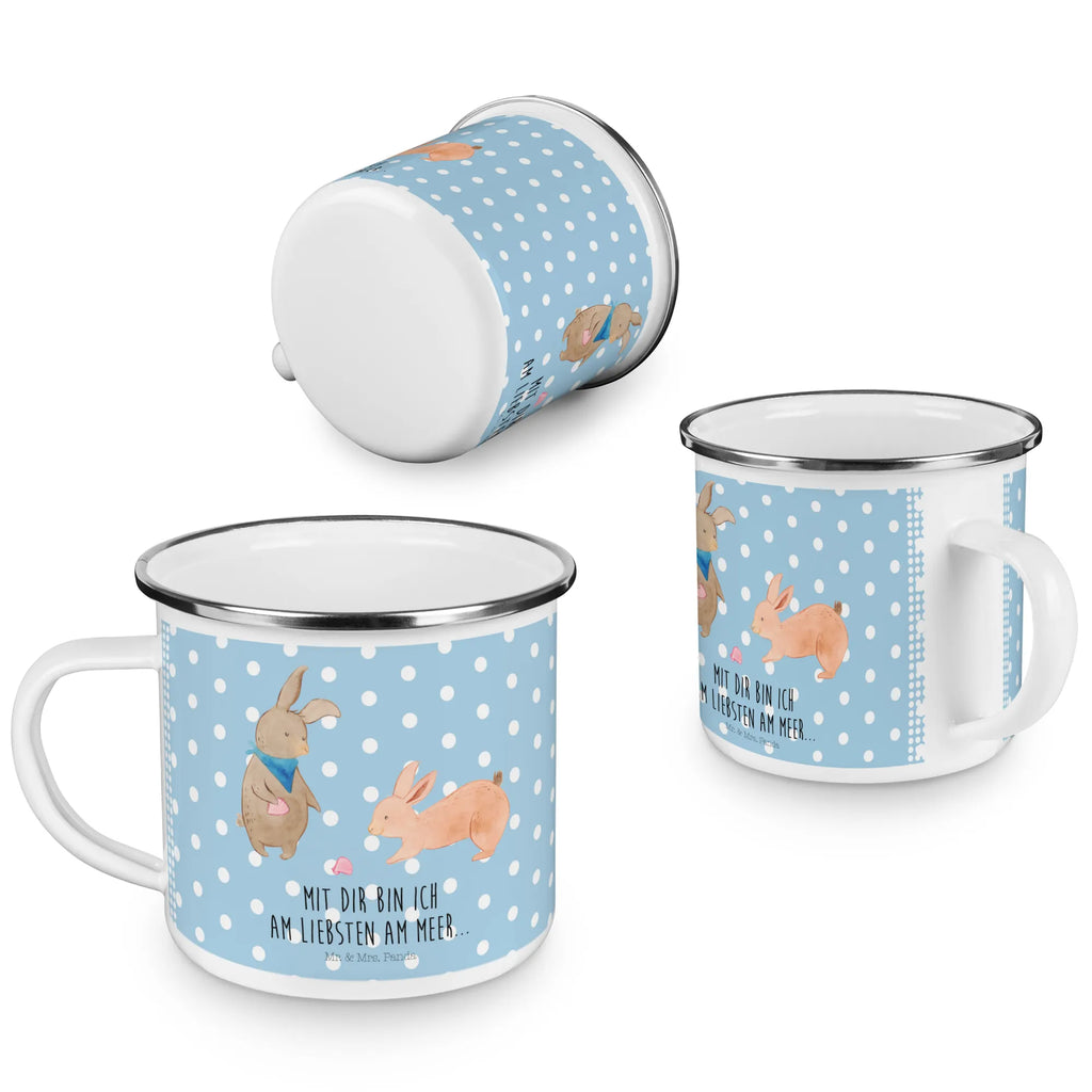 Enamel camping mug Bunnies with seashell reisetasse, Reisebecher, Teebecher, wanderbecher, Teetasse, Kaffeetasse, Pott, Emaille Tasse, Trinkbecher, Emailletasse, metallbecher, Becher, emaillebecher, Campingtasse, Emaille Becher, wandertasse, Tasse, becher emaille, Metalltasse, Kaffeebecher, blechbecher, Campingbecher, Tasse Emaille, Blechtasse, Oma, Opa, Muttertag, Familie, Schwester, Bruder, Vatertag, Mama, Papa, Muscheln Sammeln, Freundin, Muscheln, Hasen, Beste Freundin, BFF, Freundinnen, Meer, Best Friends