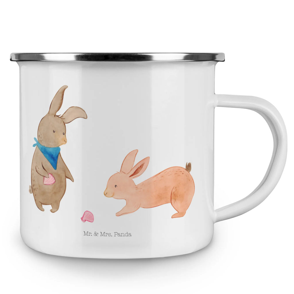 Enamel camping mug Bunnies with seashell reisetasse, Reisebecher, Teebecher, wanderbecher, Teetasse, Kaffeetasse, Pott, Emaille Tasse, Trinkbecher, Emailletasse, metallbecher, Becher, emaillebecher, Campingtasse, Emaille Becher, wandertasse, Tasse, becher emaille, Metalltasse, Kaffeebecher, blechbecher, Campingbecher, Tasse Emaille, Blechtasse, Oma, Opa, Muttertag, Familie, Schwester, Bruder, Vatertag, Mama, Papa, Muscheln Sammeln, Freundin, Muscheln, Hasen, Beste Freundin, BFF, Freundinnen, Meer, Best Friends