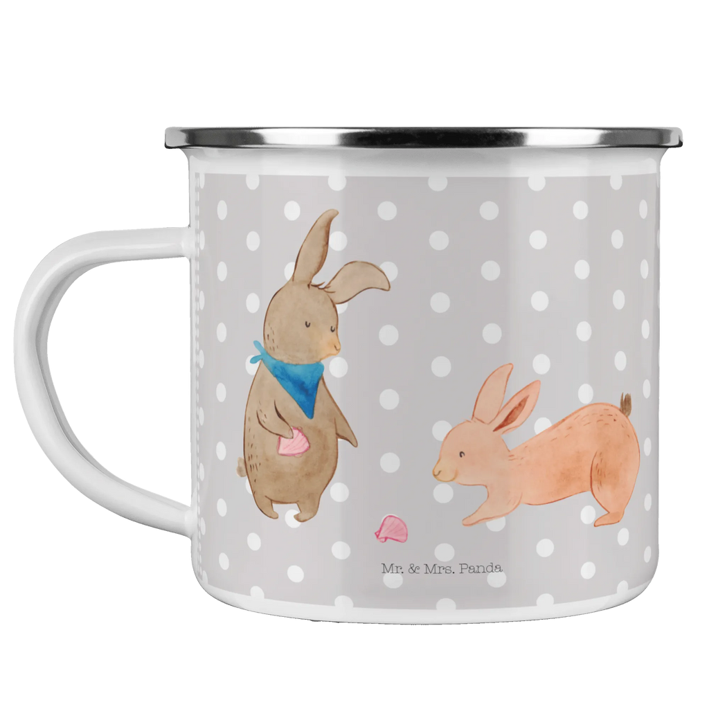 Enamel camping mug Bunnies with seashell reisetasse, Reisebecher, Teebecher, wanderbecher, Teetasse, Kaffeetasse, Pott, Emaille Tasse, Trinkbecher, Emailletasse, metallbecher, Becher, emaillebecher, Campingtasse, Emaille Becher, wandertasse, Tasse, becher emaille, Metalltasse, Kaffeebecher, blechbecher, Campingbecher, Tasse Emaille, Blechtasse, Oma, Opa, Muttertag, Familie, Schwester, Bruder, Vatertag, Mama, Papa, Muscheln Sammeln, Freundin, Muscheln, Hasen, Beste Freundin, BFF, Freundinnen, Meer, Best Friends