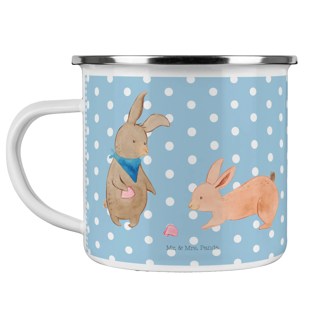 Enamel camping mug Bunnies with seashell reisetasse, Reisebecher, Teebecher, wanderbecher, Teetasse, Kaffeetasse, Pott, Emaille Tasse, Trinkbecher, Emailletasse, metallbecher, Becher, emaillebecher, Campingtasse, Emaille Becher, wandertasse, Tasse, becher emaille, Metalltasse, Kaffeebecher, blechbecher, Campingbecher, Tasse Emaille, Blechtasse, Oma, Opa, Muttertag, Familie, Schwester, Bruder, Vatertag, Mama, Papa, Muscheln Sammeln, Freundin, Muscheln, Hasen, Beste Freundin, BFF, Freundinnen, Meer, Best Friends