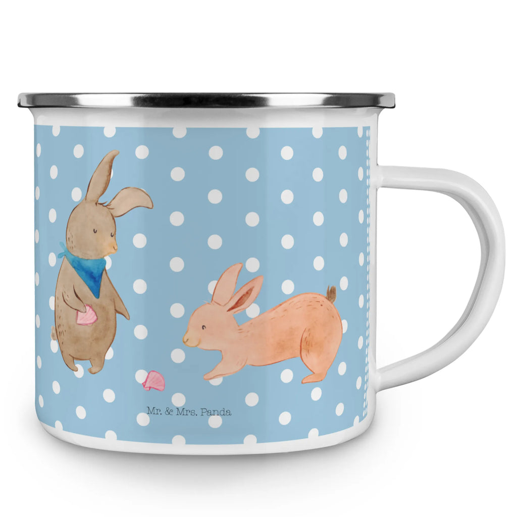 Enamel camping mug Bunnies with seashell reisetasse, Reisebecher, Teebecher, wanderbecher, Teetasse, Kaffeetasse, Pott, Emaille Tasse, Trinkbecher, Emailletasse, metallbecher, Becher, emaillebecher, Campingtasse, Emaille Becher, wandertasse, Tasse, becher emaille, Metalltasse, Kaffeebecher, blechbecher, Campingbecher, Tasse Emaille, Blechtasse, Oma, Opa, Muttertag, Familie, Schwester, Bruder, Vatertag, Mama, Papa, Muscheln Sammeln, Freundin, Muscheln, Hasen, Beste Freundin, BFF, Freundinnen, Meer, Best Friends