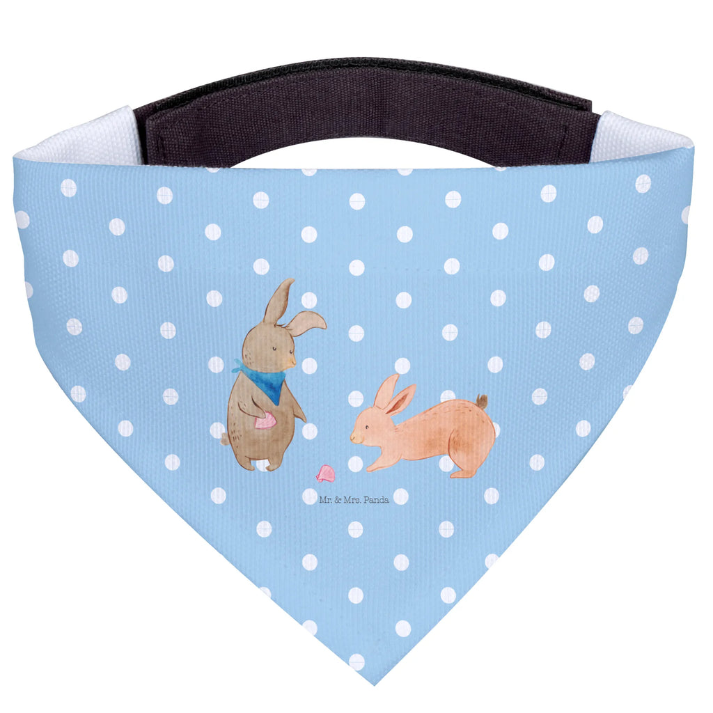 Dog neckerchief Bunnies with seashell mittel, Hunde, mittelgroße Hunde, Hundehalstuch, Halstuch, Tuch, Familie, Vatertag, Muttertag, Bruder, Schwester, Mama, Papa, Oma, Opa, Meer, best friends, Freundin, Freundinnen, Muscheln sammeln, Hasen, Muscheln, beste Freundin, BFF