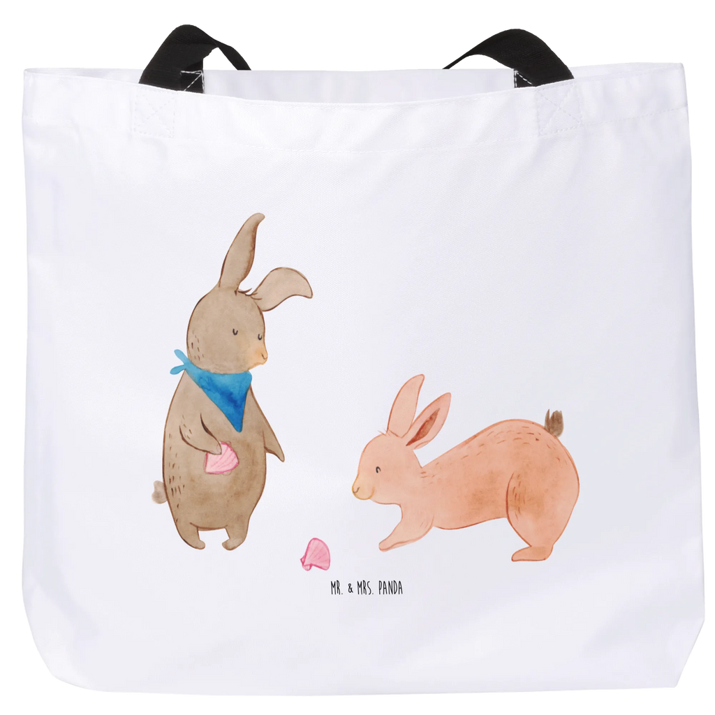 Shopper Hasen Muschel Tasche, Beutel, Tragebeutel, Einkaufsbeutel, Schultasche, Schulbeutel, Freizeittasche, Shopper, Einkaufstasche, Alltagstasche, Strandtasche, Familie, Vatertag, Muttertag, Bruder, Schwester, Mama, Papa, Oma, Opa, Muscheln sammeln, Meer, beste Freundin, Muscheln, BFF, best friends, Hasen, Freundin, Freundinnen