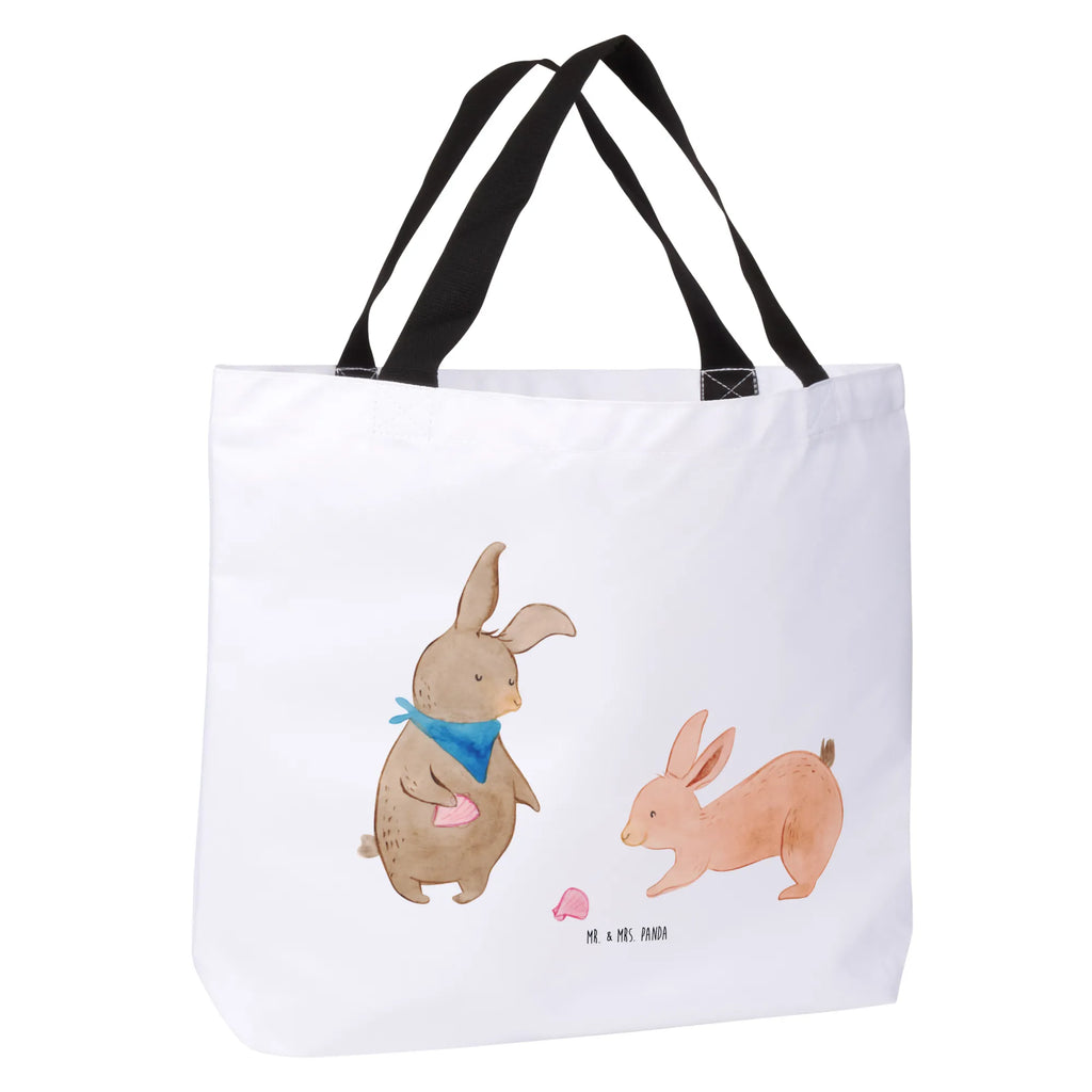 Shopper Hasen Muschel Tasche, Beutel, Tragebeutel, Einkaufsbeutel, Schultasche, Schulbeutel, Freizeittasche, Shopper, Einkaufstasche, Alltagstasche, Strandtasche, Familie, Vatertag, Muttertag, Bruder, Schwester, Mama, Papa, Oma, Opa, Muscheln sammeln, Meer, beste Freundin, Muscheln, BFF, best friends, Hasen, Freundin, Freundinnen