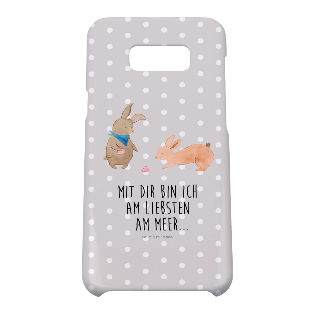 Phone case Bunnies with seashell Handycover, Handy Case, Handyhülle, Cover, Handy, Iphone 10, Hülle, Iphone X, Bruder, Opa, Familie, Muttertag, Oma, Vatertag, Mama, Schwester, Papa, Muscheln, Beste Freundin, BFF, Best Friends, Hasen, Meer, Freundin, Muscheln Sammeln, Freundinnen