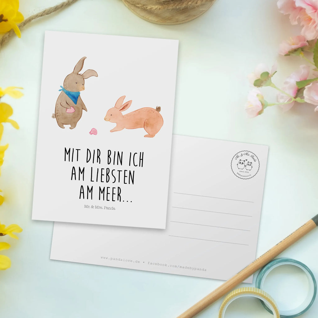 Postkarte Hasen Muschel bildkarte, Motivkarte, Postkarte, kunstkarte, Fotokarte, Ansichtskarten, einzelkarte, Kunstkarten, Ansichtskarte, spruchkarte, Grußkarte, Postkarten, Designkarte, Oma, Opa, Muttertag, Familie, Schwester, Bruder, Vatertag, Mama, Papa, Freundinnen, Hasen, Beste Freundin, Meer, Muscheln, Best Friends, BFF, Muscheln Sammeln, Freundin