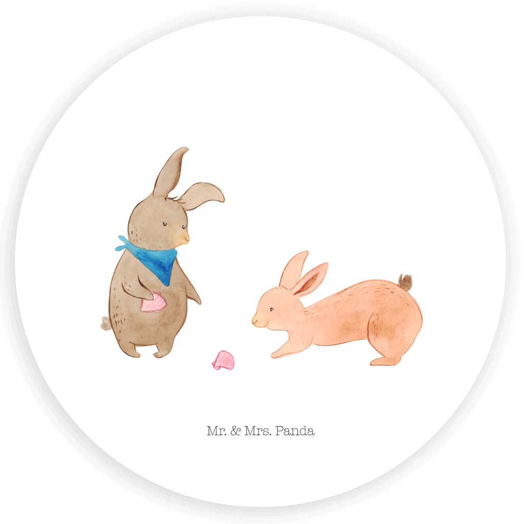 Round sticker Bunnies with seashell sticker, round, label, children, Sticker, Family, Father's Day, Mother's Day, brother, sister, Mom, Dad, BFF, best friends, sea, best friend, girlfriends, girlfriend, shells, collecting shells, rabbits