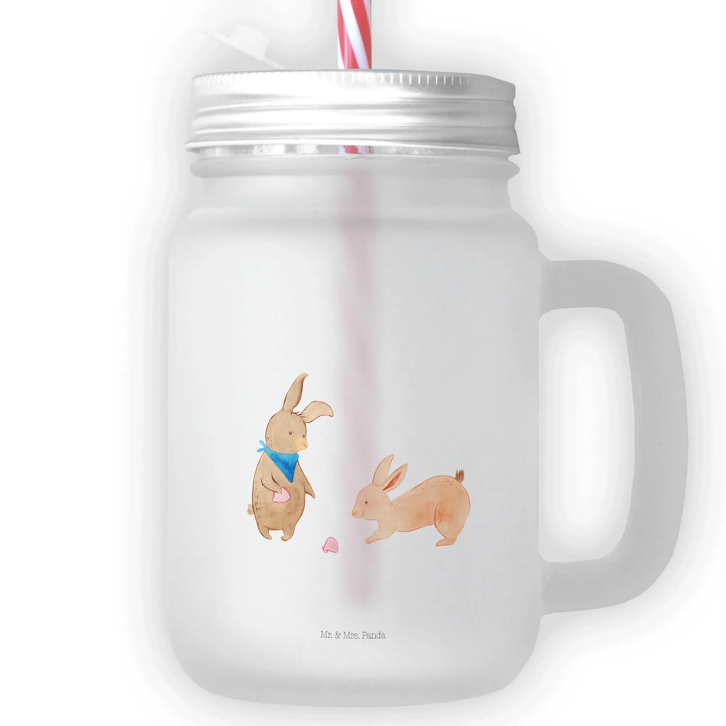 Mason jar drinking glass Bunnies with seashell summer glass, handle glass, Mason Jar, drinking glass, cocktail glass, glass, preserving glass, Family, Father's Day, Mother's Day, brother, sister, Mom, Dad, girlfriend, rabbits, BFF, best friends, sea, girlfriends, shells, best friend, collecting shells