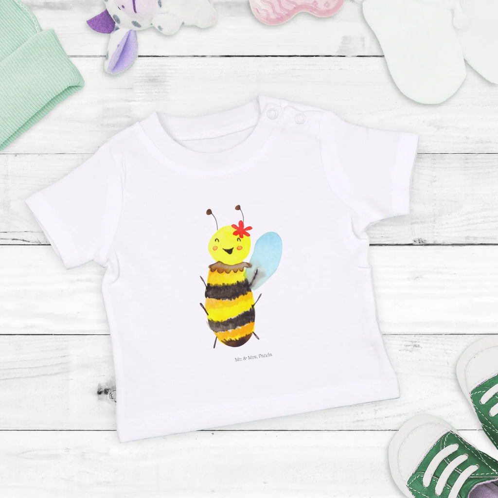 Organic Baby Shirt bee happy Bee, wasp, bumblebee