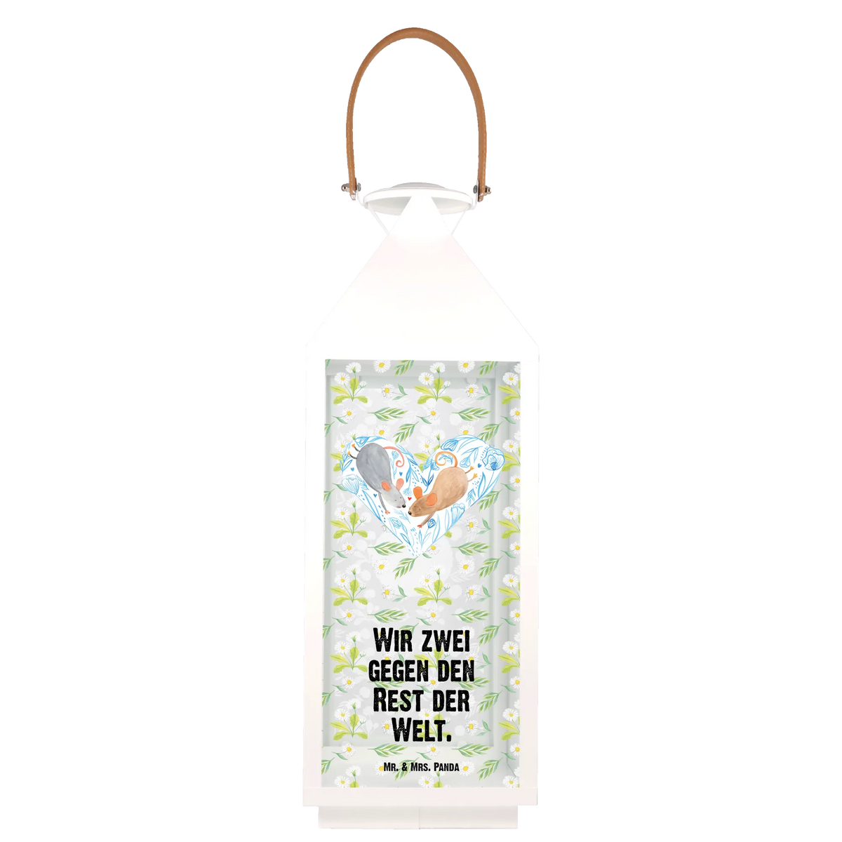 Decorative lantern Mice heart