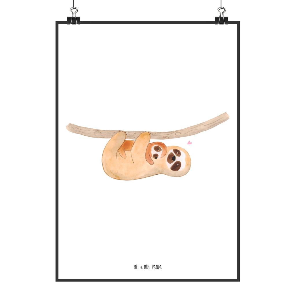 Plakat leniwiec Dziecko Wanddeko, Poster, Wanddeko Bild, Kunstdruck, Handgemaltes Poster, Bild, Wandposter, Kinderposter, Raumdekoration, Designposter, Mr. & Mrs. Panda Poster, Küchenposter, Wanddekoration, Posterdruck, Faultier, Faultier Geschenk, Faultier Deko, Mama, Baby, Kind, Spaß, Mutter, Faulheit, Kinder, Liebe, Geburt, Niedlichkeit