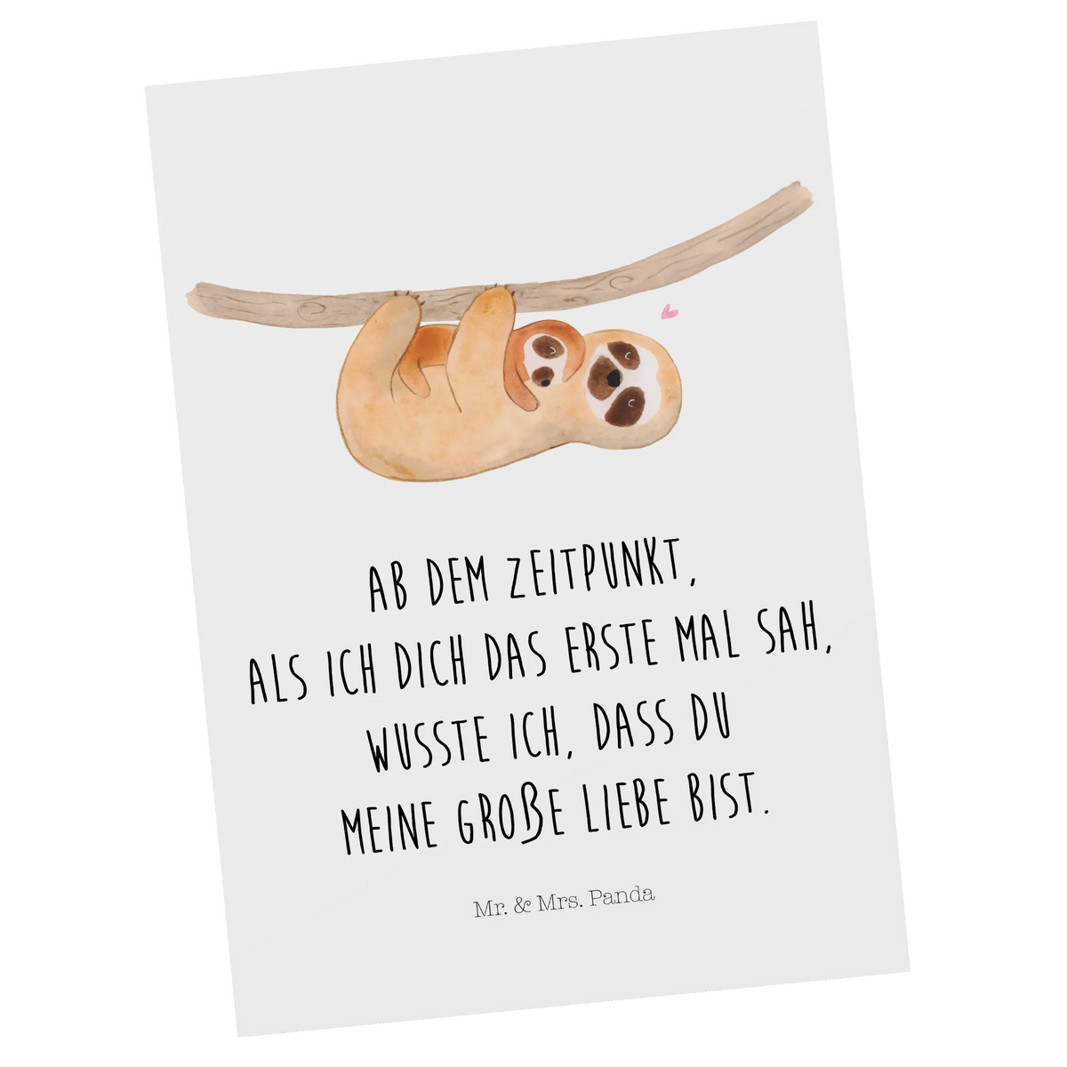 Postcard sloth child trend animal, mother, child, birth