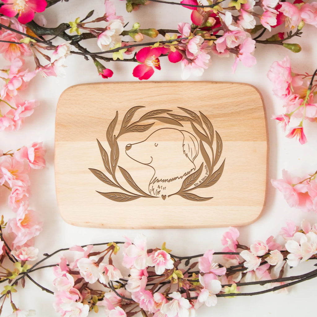 Serving board Dog Flower Schneidebrett, Frühstücksbrett, Frühstücksbrettchen, Holzbrett, Küchenbrett, Schneidebrett Holz, Hund, Hundemotiv, Haustier, Hunderasse, Tierliebhaber, Hundebesitzer, Sprüche, Hundeglück, Hunde, Therapie, Ranke, Selbsttherapie, Hundeliebe