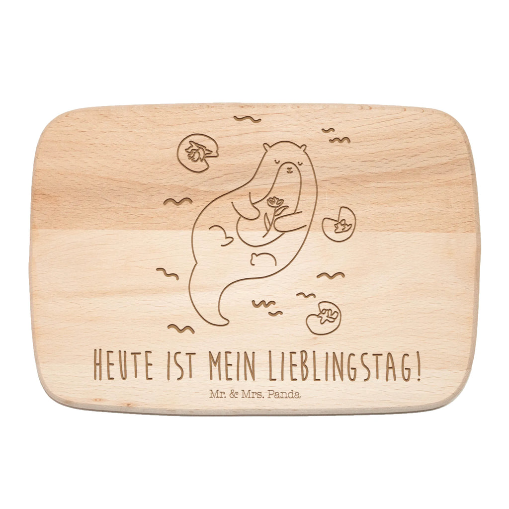 Küchenbrett Otter Seerose Schneidebrett Holz, Frühstücksbrettchen, Holzbrett, Frühstücksbrett, Schneidebrett, Küchenbrett, Otter, Fischotter, Seeotter, Otter Seeotter See Otter