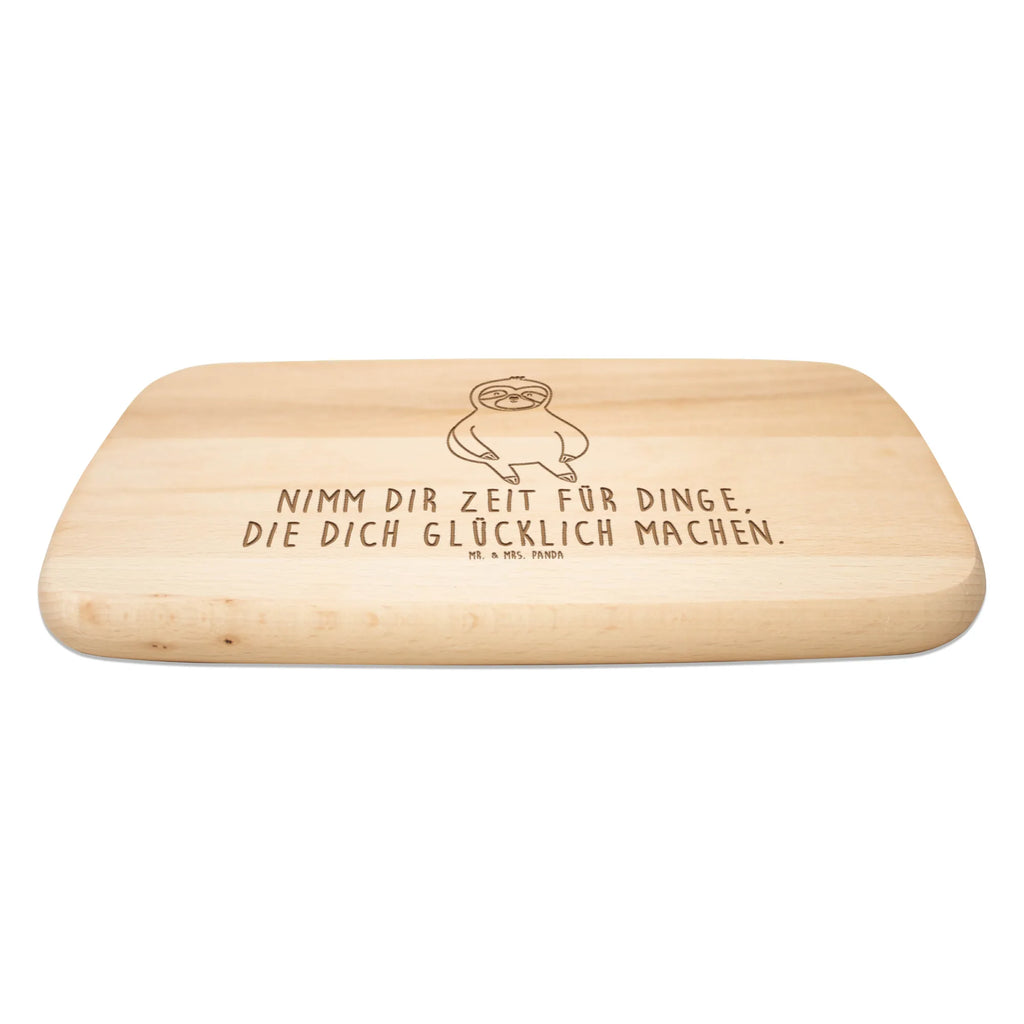 Küchenbrett Faultier Zufrieden Holzbrett, Küchenbrett, Schneidebrett, Schneidebrett Holz, Frühstücksbrett, Frühstücksbrettchen, Faultier, Faultier Geschenk, Faultier Deko, relaxen, Glück, zufrieden, glücklich, faul, Ruhe, Pause, Gelassenheit, Lieblingstier, Frieden, happy, Faultiere, Zufriedenheit