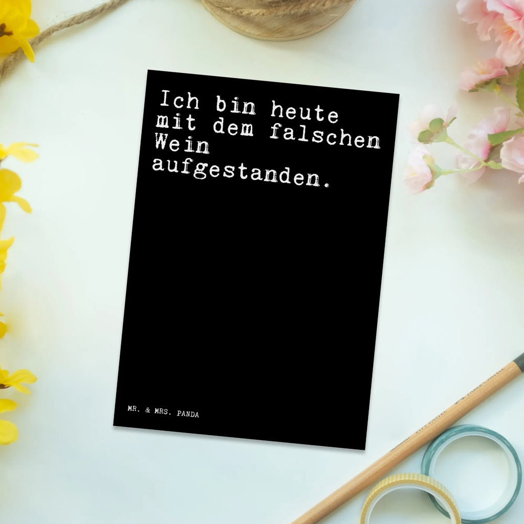 Postkarte Sprüche und Zitate Ich bin heute mit dem falschen Wein aufgestanden. Karte, Einladung Geburtstag, Ansichtskarte, Einladungskarten Geburtstag, Ansichtskarten, Einladungskarte, Geschenkkarte, Dankeskarte, Grußkarte, Geburtstagskarte, Einladung, Postkarte, Spruch, Sprüche, lustige Sprüche, Weisheiten, Zitate, Spruch Geschenke, Spruch Sprüche Weisheiten Zitate Lustig Weisheit Worte