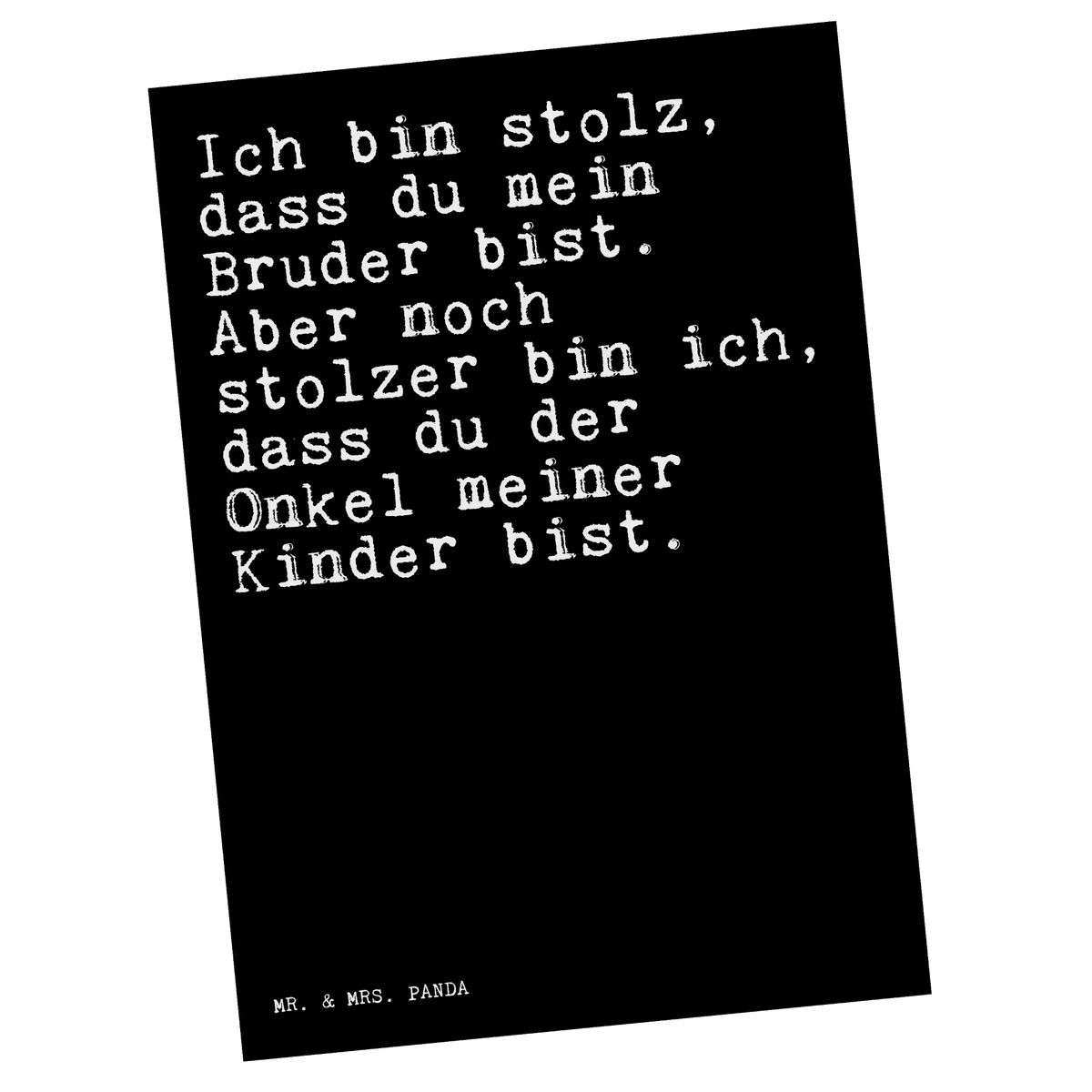 Postkarte Ich bin stolz, dass...